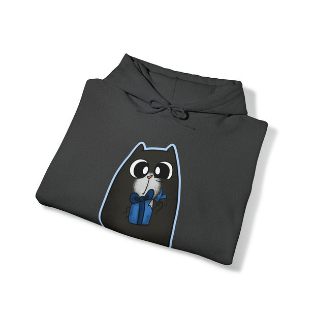 Christmas cat Unisex Heavy Blend™ Hooded Sweatshirt