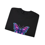 Neon Butterfly Unisex Heavy Blend™ Crewneck Sweatshirt