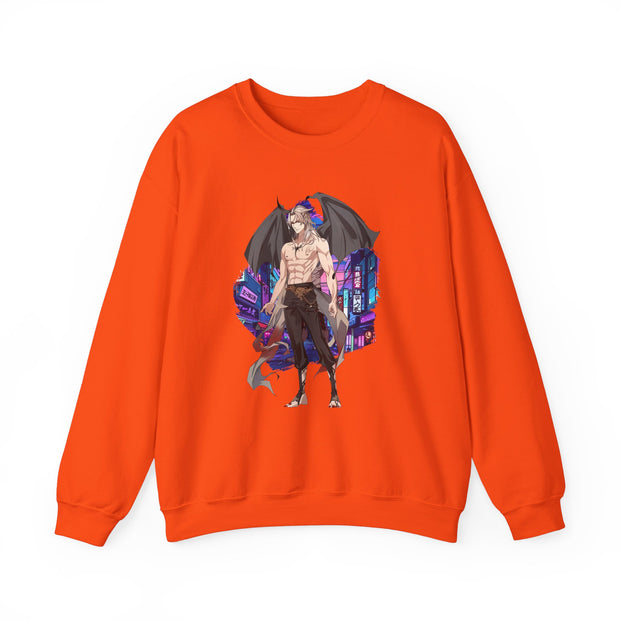 Anime Male Demon Unisex Heavy Blend™ Crewneck Sweatshirt