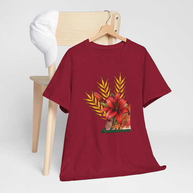 Saskatchewan Lily Unisex Heavy Cotton Tee