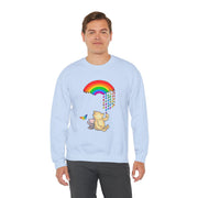 Winnie the Pooh Raining Pride Unisex Heavy Blend™ Crewneck Sweatshirt