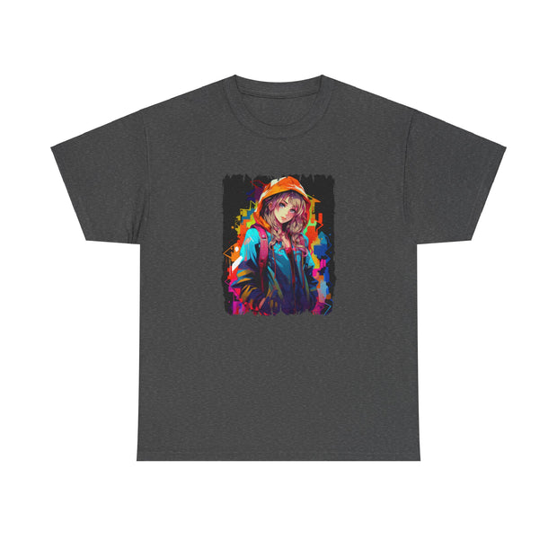 Graffiti Anime Girls Unisex Heavy Cotton Tee