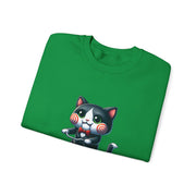 Horror Movie Cats Unisex Heavy Blend™ Crewneck Sweatshirt