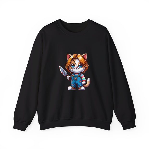 Horror Movie Cats Unisex Heavy Blend™ Crewneck Sweatshirt