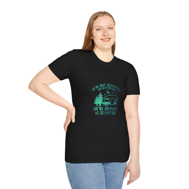 Camping Drunks Unisex Softstyle T-Shirt