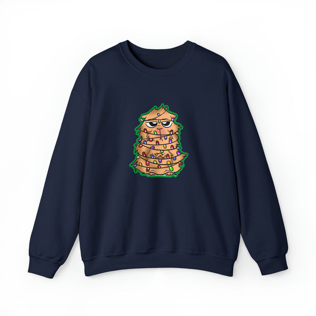 Christmas cat Unisex Heavy Blend™ Crewneck Sweatshirt