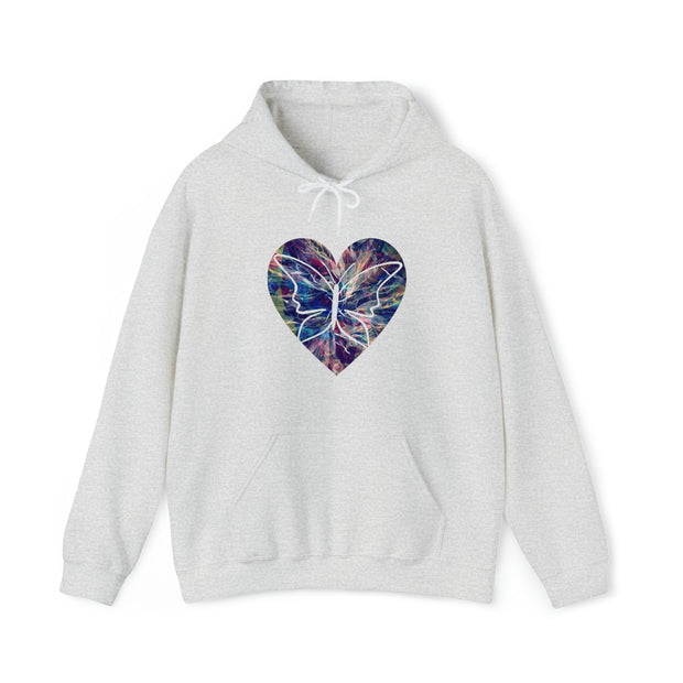 Heart Butterfly Unisex Heavy Blend™ Hooded Sweatshirt