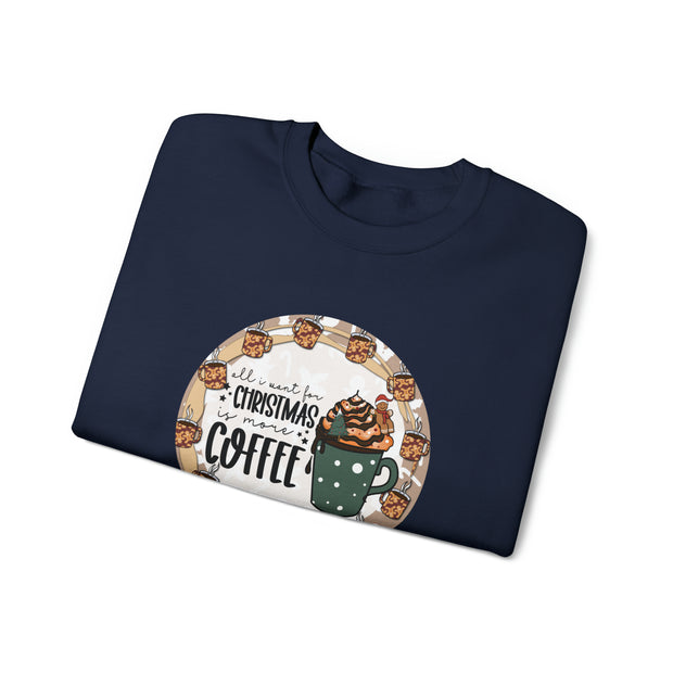Christmas Coffee Unisex Heavy Blend™ Crewneck Sweatshirt