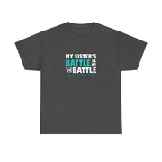 Sister Ovarian Cancer Unisex Heavy Cotton Tee