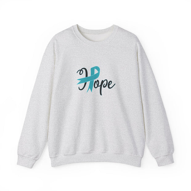 Ovarian Cancer Hope Unisex Heavy Blend™ Crewneck Sweatshirt