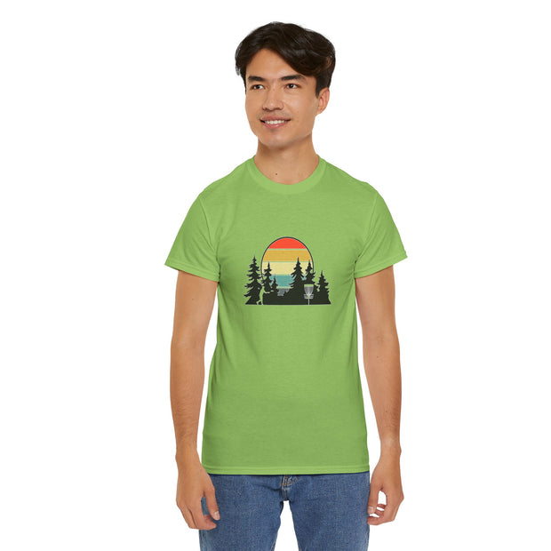 Retro Disc Golf Unisex Heavy Cotton Tee