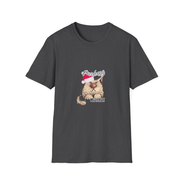Christmas cat Unisex Softstyle T-Shirt