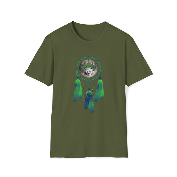 Bear Dream Catcher Unisex Softstyle T-Shirt