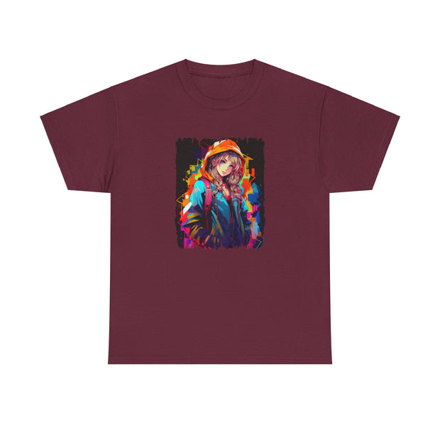 Graffiti Anime Girls Unisex Heavy Cotton Tee