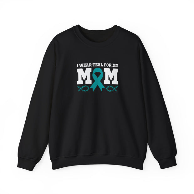 Teal for Mom Unisex Heavy Blend™ Crewneck Sweatshirt