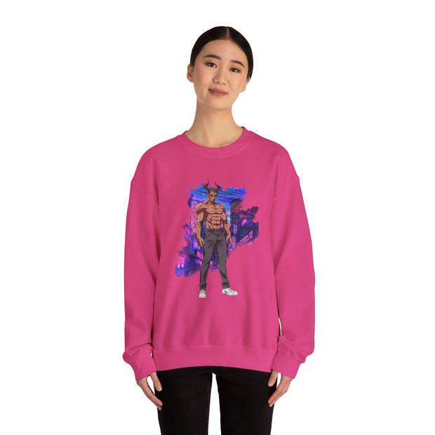 Anime Male Demon Unisex Heavy Blend™ Crewneck Sweatshirt