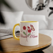 Blessed Mama Accent Mugs, 11oz
