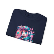 Graffiti Anime Girls Unisex Heavy Blend™ Crewneck Sweatshirt