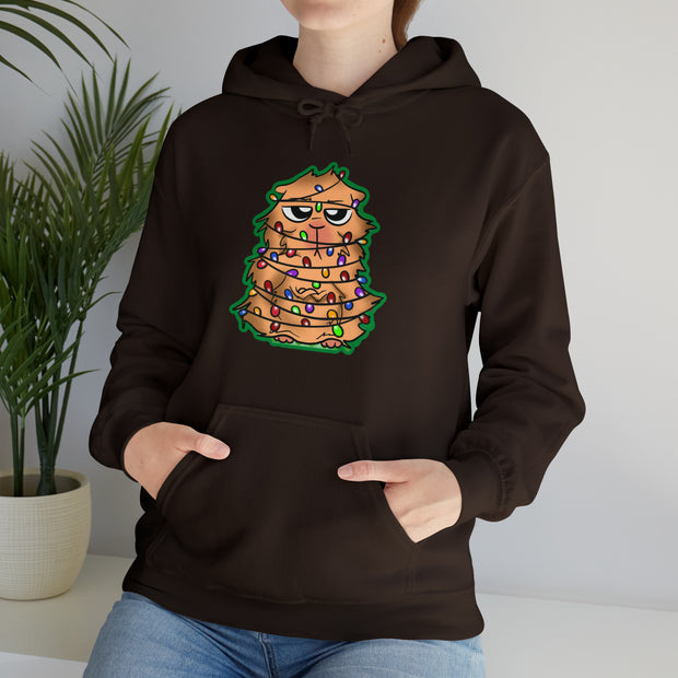 Christmas cat Unisex Heavy Blend™ Hooded Sweatshirt