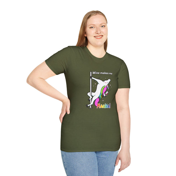 Unicorn Wine Unisex Softstyle T-Shirt