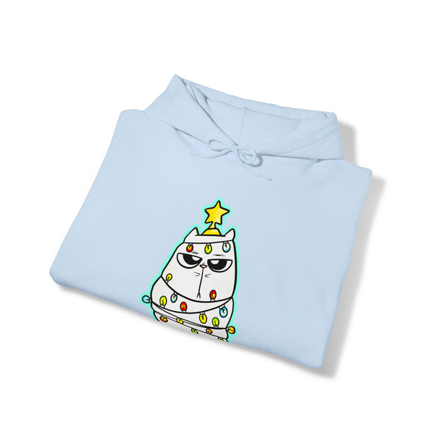 Christmas Cat Unisex Heavy Blend™ Hooded Sweatshirt