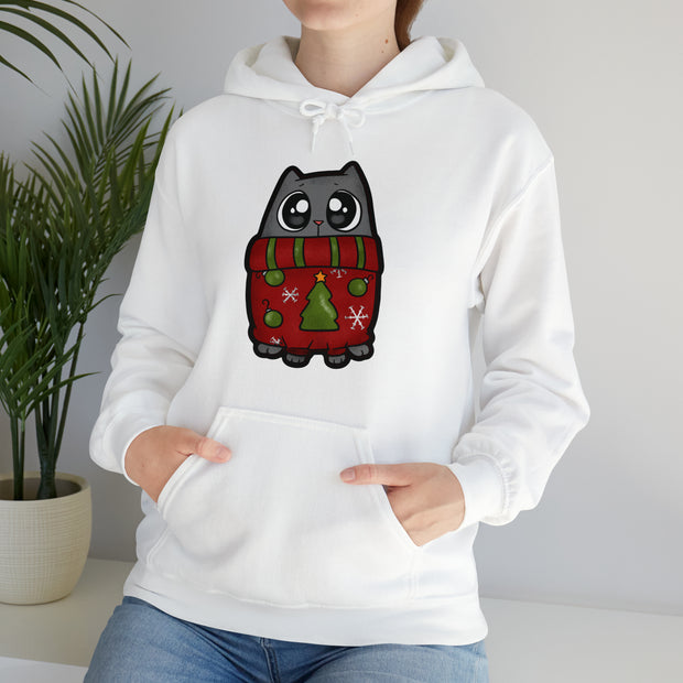 Christmas Cat Unisex Heavy Blend™ Hooded Sweatshirt