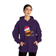 Christmas cat Unisex Heavy Blend™ Hooded Sweatshirt