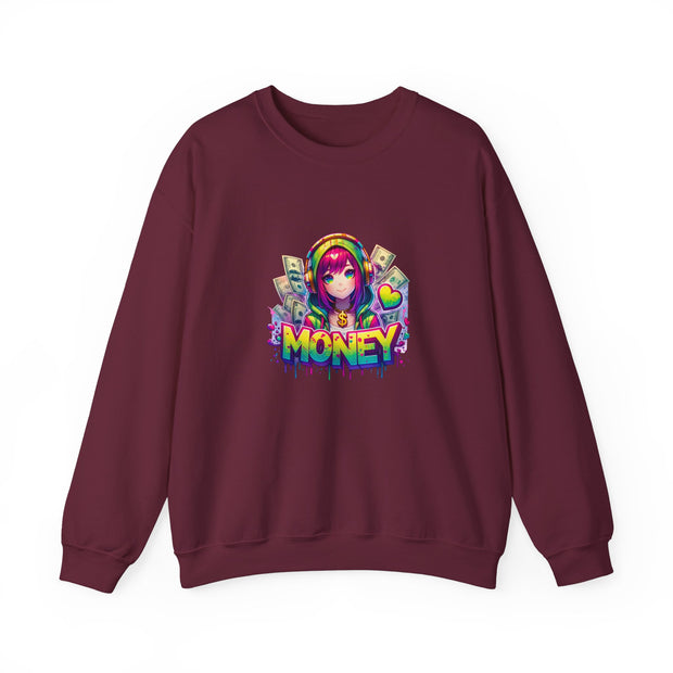 Graffiti Anime Girls Unisex Heavy Blend™ Crewneck Sweatshirt