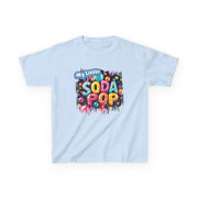 Kids Soda Pop Tee, Fun T-Shirt, Cute Apparel for Kids, Gift for Birthdays, Playdate Outfit, Colorful Kidswear