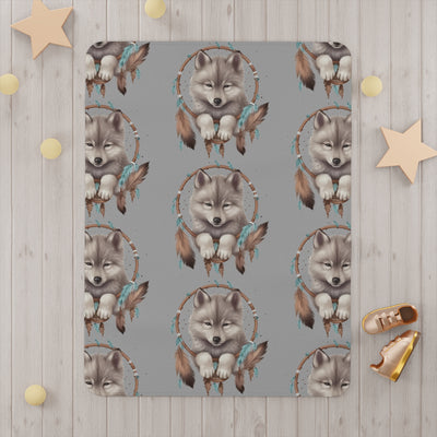 Baby wolf Toddler Blanket