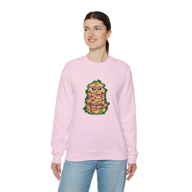 Christmas cat Unisex Heavy Blend™ Crewneck Sweatshirt