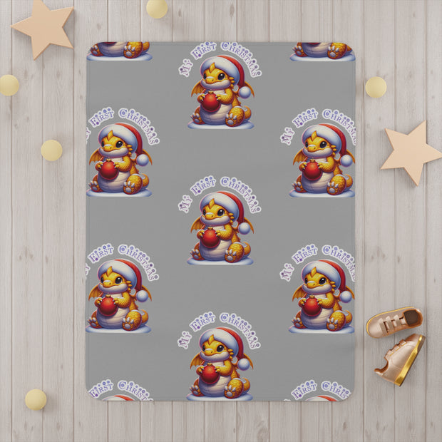 Christmas dragon Toddler Blanket