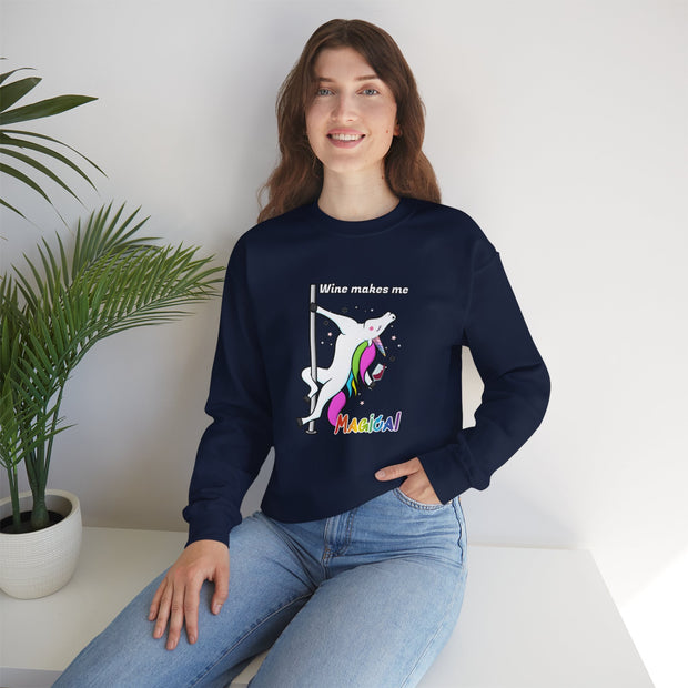 Unicorn Wine Unisex Heavy Blend™ Crewneck Sweatshirt