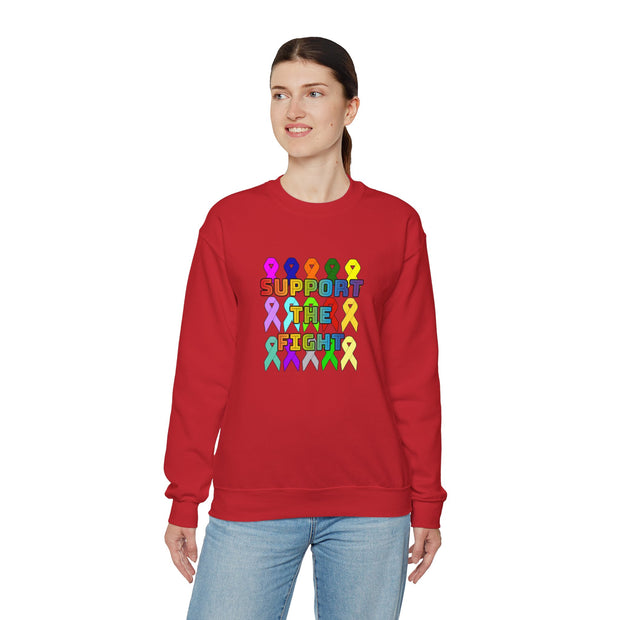 Support the Fight Unisex Heavy Blend™ Crewneck Sweatshirt