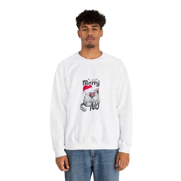 Christmas cat Unisex Heavy Blend™ Crewneck Sweatshirt