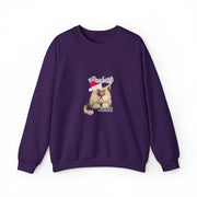 Christmas cat Unisex Heavy Blend™ Crewneck Sweatshirt
