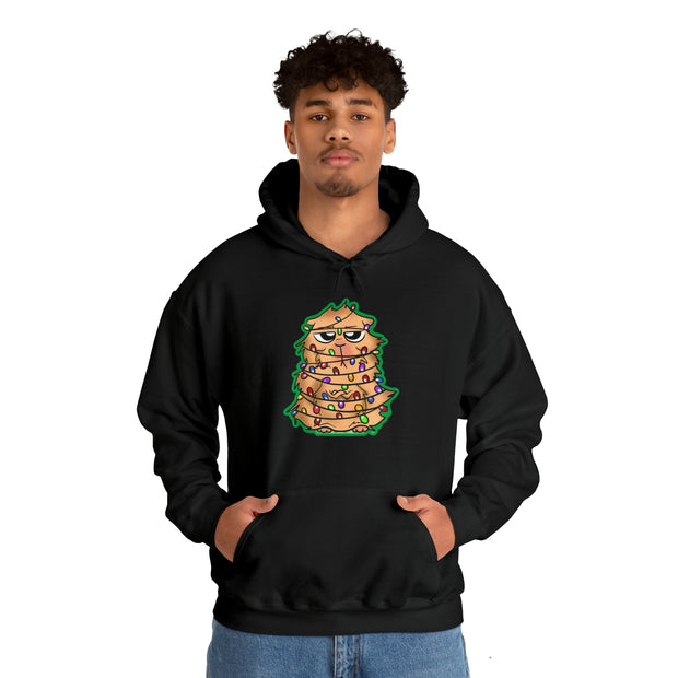 Christmas cat Unisex Heavy Blend™ Hooded Sweatshirt