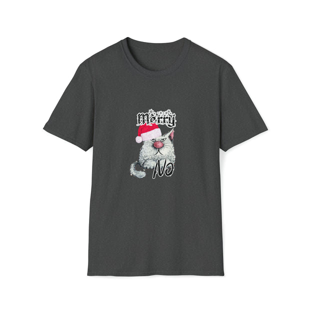 Christmas cat Unisex Softstyle T-Shirt