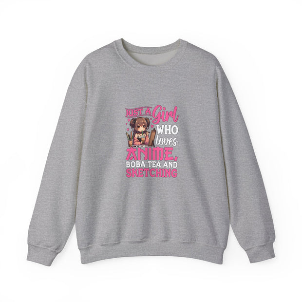 Just a Girl Unisex Heavy Blend™ Crewneck Sweatshirt