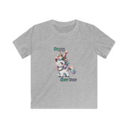New Year Unicorn Kids Softstyle Tee