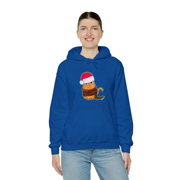 Christmas cat Unisex Heavy Blend™ Hooded Sweatshirt