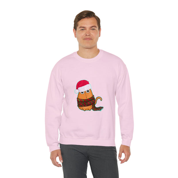 Christmas cat Unisex Heavy Blend™ Crewneck Sweatshirt