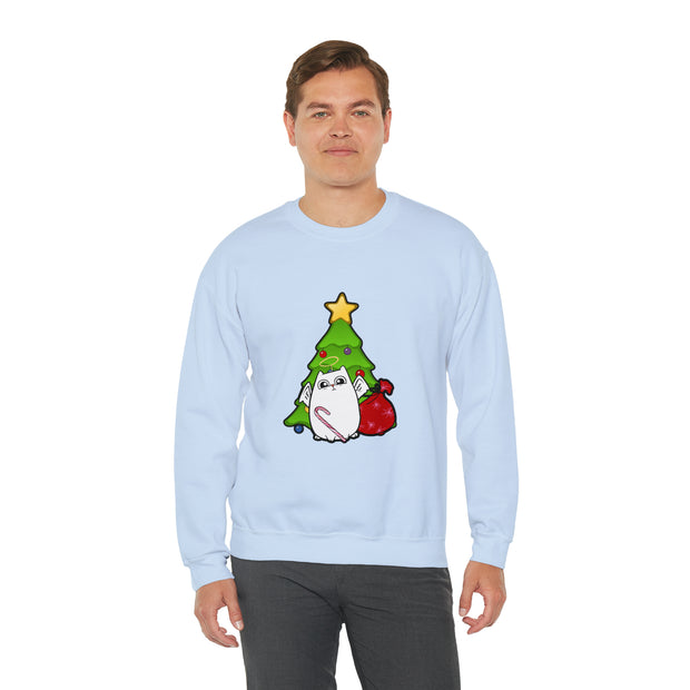 Christmas cat Unisex Heavy Blend™ Crewneck Sweatshirt