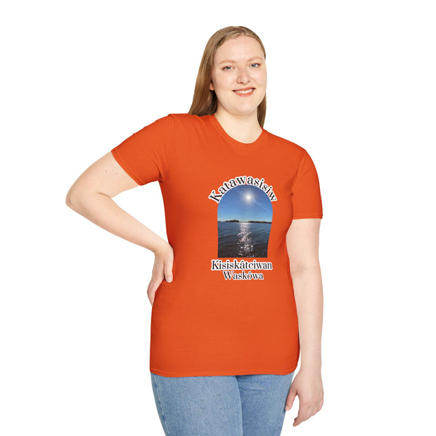 Cree Saskatchewan Skies Unisex Softstyle T-Shirt