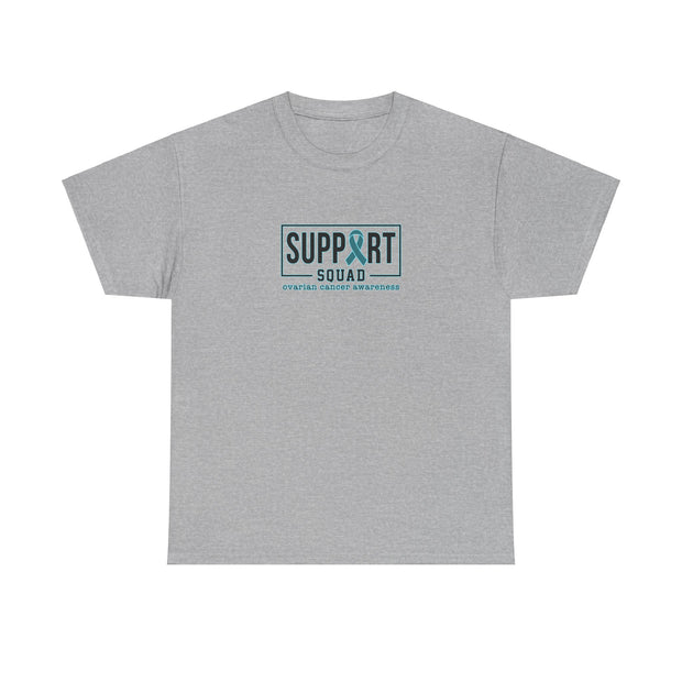 Ovarian Cancer Support Squad Unisex Heavy Cotton Tee