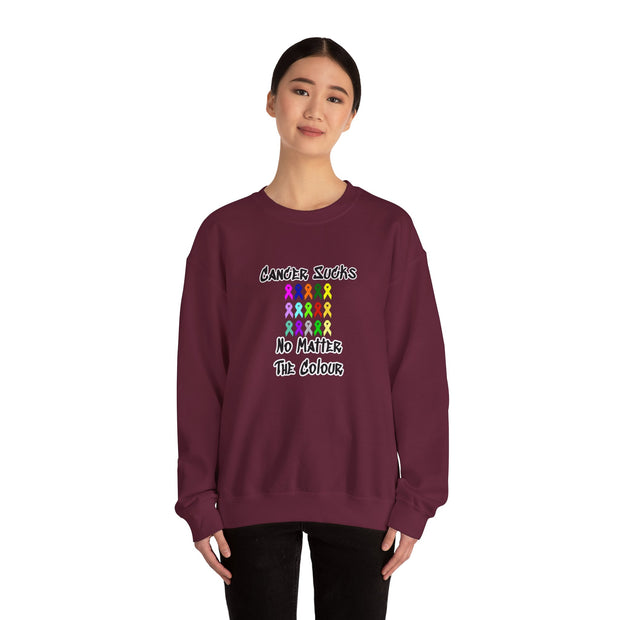 Cancer Sucks Unisex Heavy Blend™ Crewneck Sweatshirt