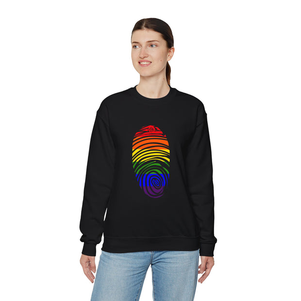 Pride Fingerprint Unisex Heavy Blend™ Crewneck Sweatshirt
