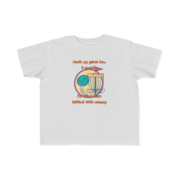 Disc Golf with Mommy Toddler's Fine Jersey Tee