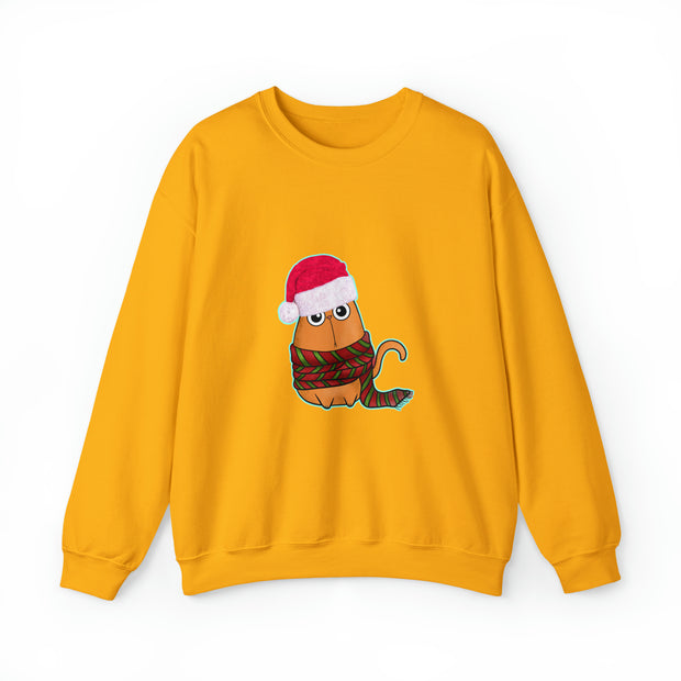 Christmas cat Unisex Heavy Blend™ Crewneck Sweatshirt
