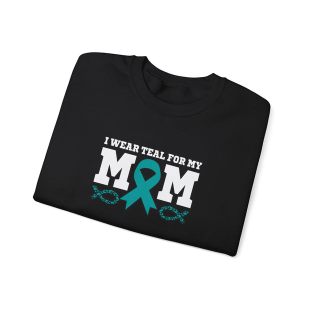Teal for Mom Unisex Heavy Blend™ Crewneck Sweatshirt